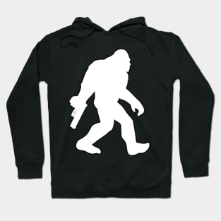 Bigfoot - Guns - White Hoodie